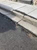 OMG - raised curb from road