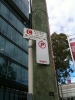 Ambiguous sign on pole